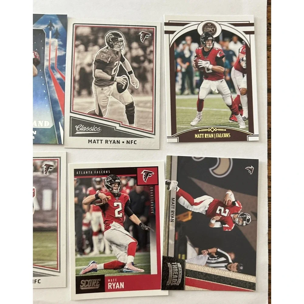 Lot of 8 Matt Ryan Falcons Football Trading Cards (X9)